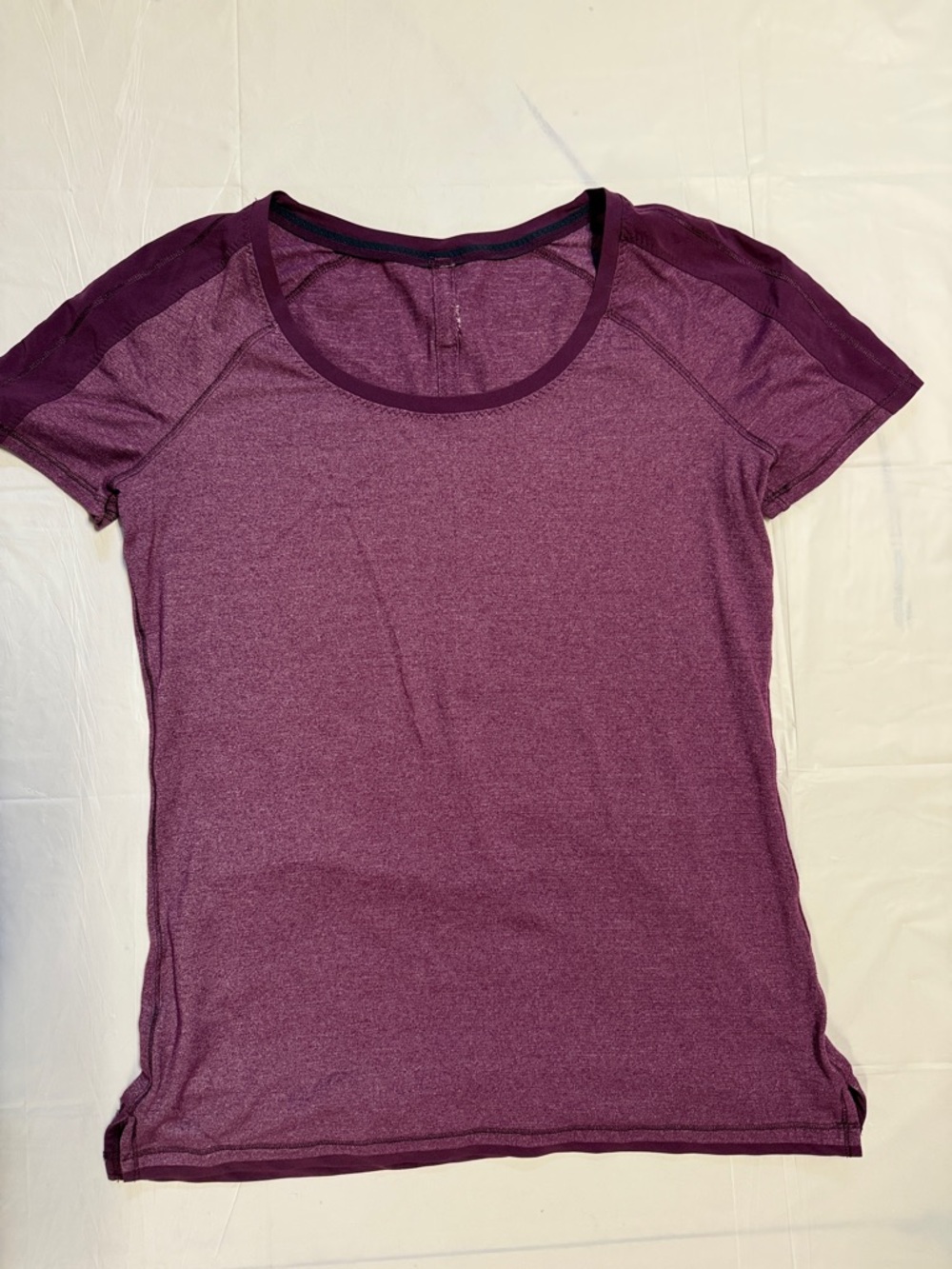 Lululemon Short Sleeve Scoop Neck Tee Purple Athletic Top